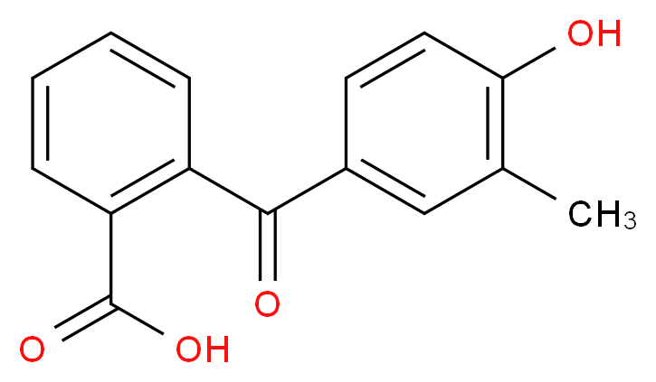 2-(4-hydroxy-3-methylbenzoyl)benzoic acid_Molecular_structure_CAS_51671-72-8)