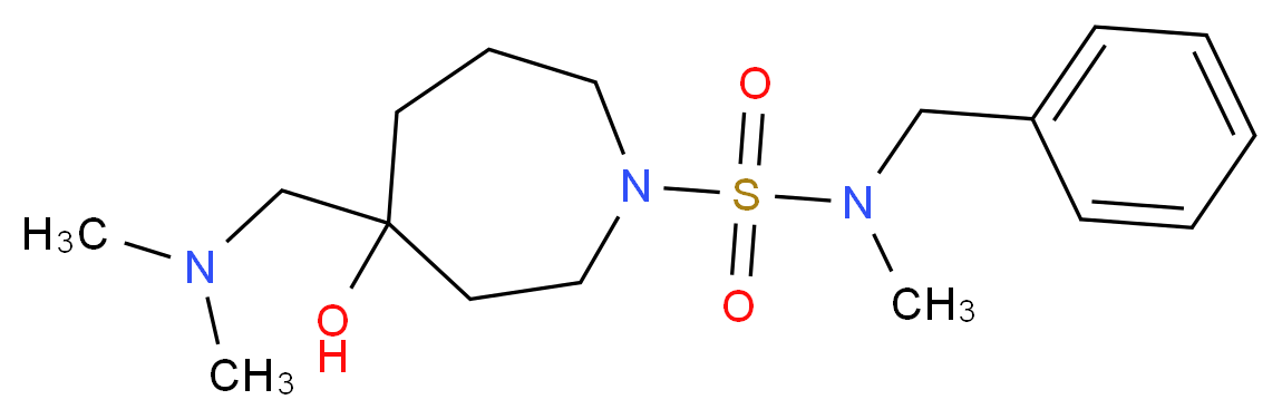 N-benzyl-4-[(dimethylamino)methyl]-4-hydroxy-N-methyl-1-azepanesulfonamide_Molecular_structure_CAS_)
