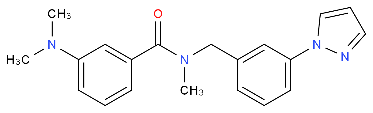 3-(dimethylamino)-N-methyl-N-[3-(1H-pyrazol-1-yl)benzyl]benzamide_Molecular_structure_CAS_)