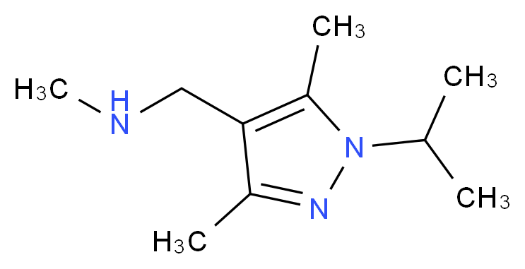1-(1-isopropyl-3,5-dimethyl-1H-pyrazol-4-yl)-N-methylmethanamine_Molecular_structure_CAS_1007520-12-8)