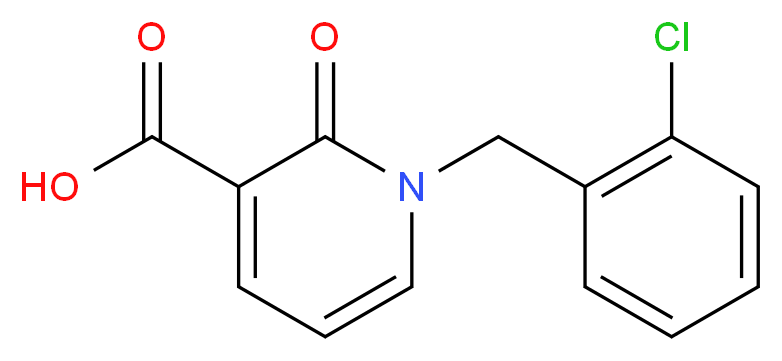 1-(2-Chlorobenzyl)-2-oxo-1,2-dihydro-3-pyridinecarboxylic acid_Molecular_structure_CAS_66158-19-8)