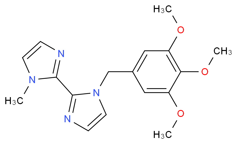 1-methyl-1'-(3,4,5-trimethoxybenzyl)-1H,1'H-2,2'-biimidazole_Molecular_structure_CAS_)