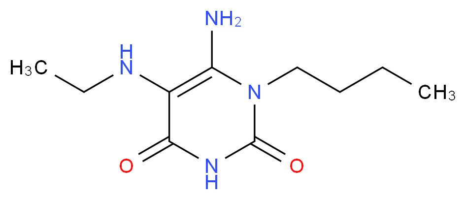6-Amino-1-butyl-5-ethylamino-1H-pyrimidine-2,4-dione_Molecular_structure_CAS_)
