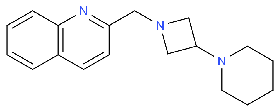 2-[(3-piperidin-1-ylazetidin-1-yl)methyl]quinoline_Molecular_structure_CAS_)