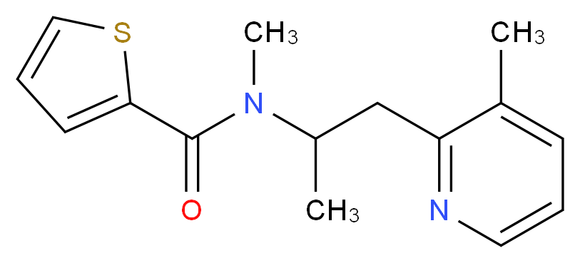 N-methyl-N-[1-methyl-2-(3-methylpyridin-2-yl)ethyl]thiophene-2-carboxamide_Molecular_structure_CAS_)