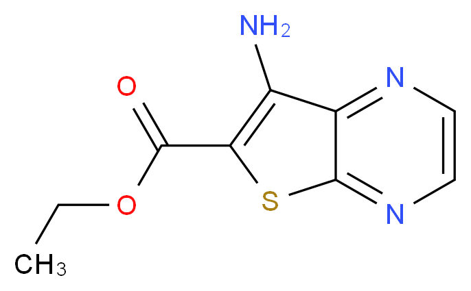 ethyl 7-aminothieno[2,3-b]pyrazine-6-carboxylate_Molecular_structure_CAS_56881-21-1)