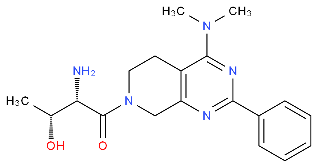 (2R,3S)-3-amino-4-[4-(dimethylamino)-2-phenyl-5,8-dihydropyrido[3,4-d]pyrimidin-7(6H)-yl]-4-oxobutan-2-ol_Molecular_structure_CAS_)