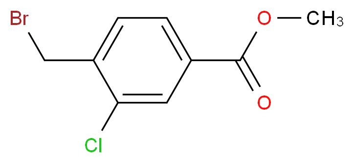 Methyl 4-(bromomethyl)-3-chlorobenzoate_Molecular_structure_CAS_74733-30-5)