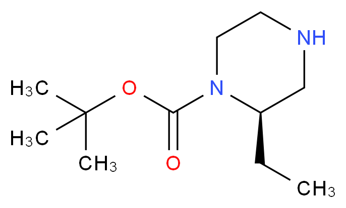 (S)-2-Ethylpiperazine, N1-BOC protected_Molecular_structure_CAS_325145-35-5)