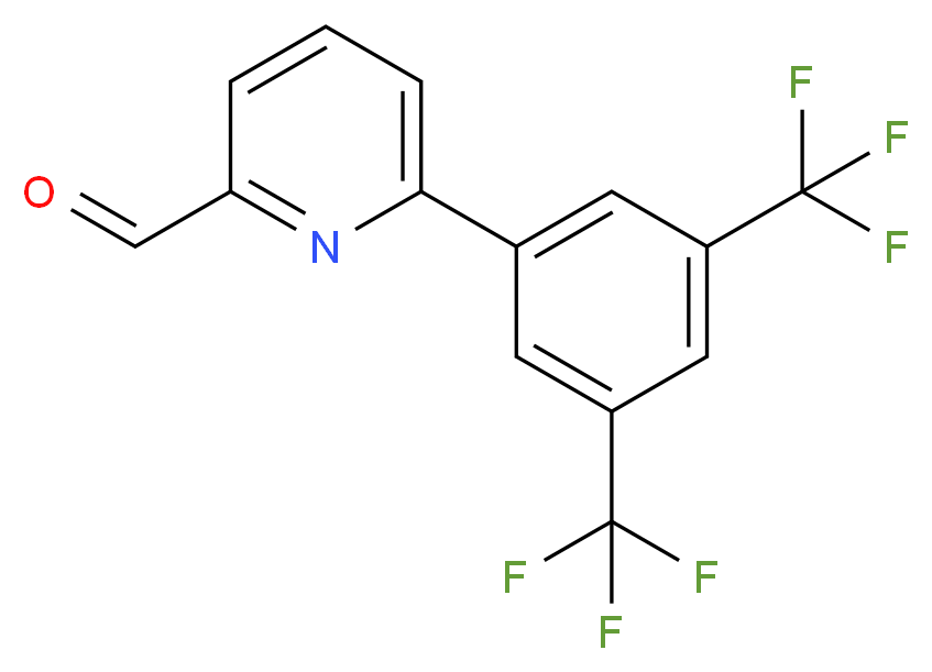 6-[3,5-BIS(TRIFLUOROMETHYL)PHENYL]PYRIDINE-2-CARBALDEHYDE_Molecular_structure_CAS_)