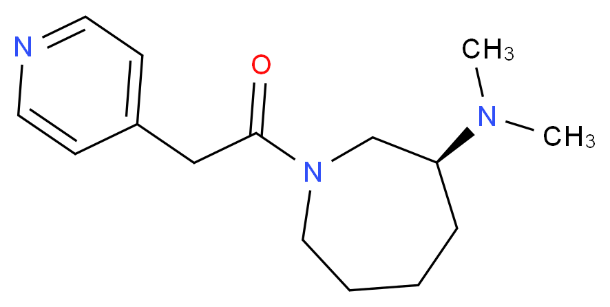 (3S)-N,N-dimethyl-1-(pyridin-4-ylacetyl)azepan-3-amine_Molecular_structure_CAS_)