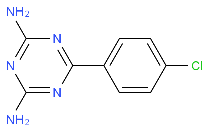 2,4-Diamino-6-(4-chlorophenyl)-1,3,5-triazine_Molecular_structure_CAS_4514-53-8)