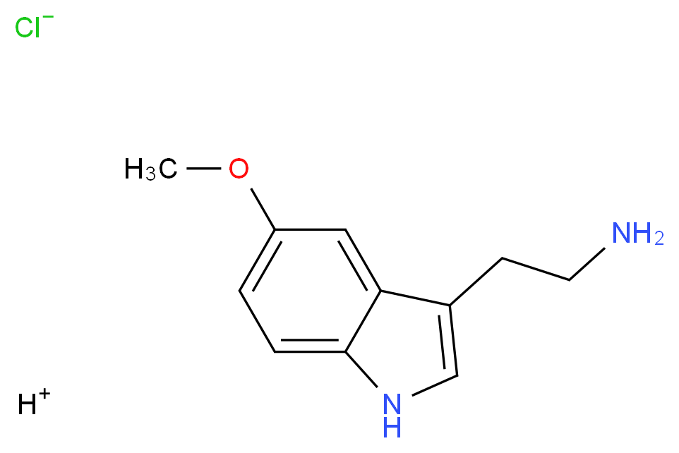 2-(5-Methoxy-1H-indol-3-yl)ethanamine hydrochloride_Molecular_structure_CAS_66-83-1)