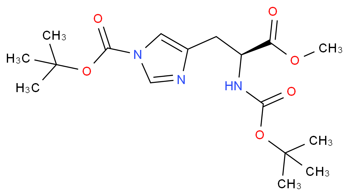 N(α), N-(im)-Di-Boc-L-histidine methyl ester_Molecular_structure_CAS_17791-51-4)
