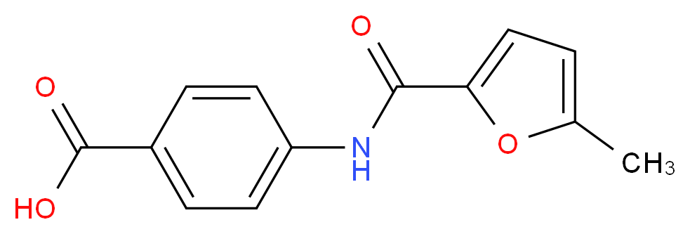 4-[(5-methyl-2-furoyl)amino]benzoic acid_Molecular_structure_CAS_423731-96-8)