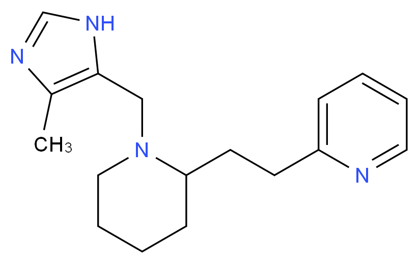 2-(2-{1-[(4-methyl-1H-imidazol-5-yl)methyl]piperidin-2-yl}ethyl)pyridine_Molecular_structure_CAS_)