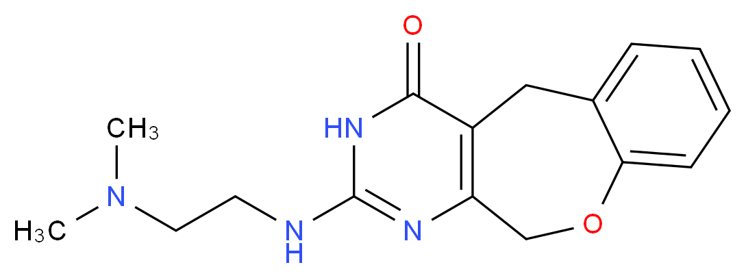 2-{[2-(dimethylamino)ethyl]amino}-5,11-dihydro[1]benzoxepino[3,4-d]pyrimidin-4(3H)-one_Molecular_structure_CAS_)