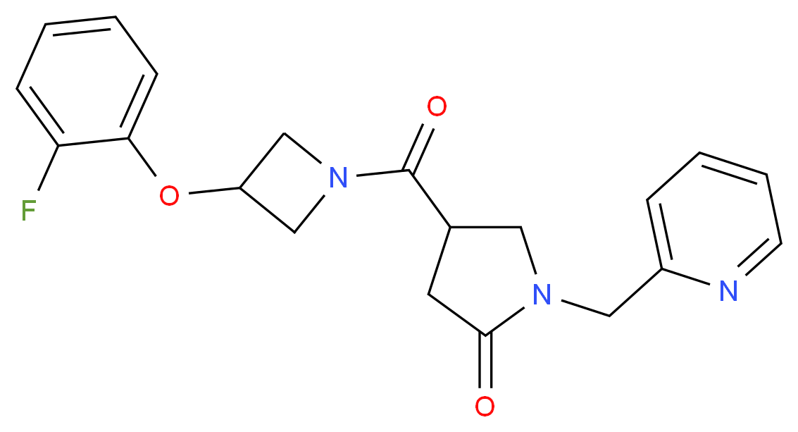 4-{[3-(2-fluorophenoxy)-1-azetidinyl]carbonyl}-1-(2-pyridinylmethyl)-2-pyrrolidinone_Molecular_structure_CAS_)