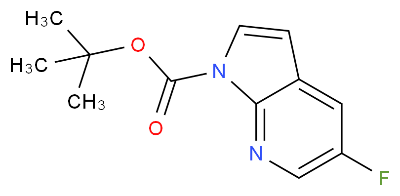 5-Fluoro-pyrrolo[2,3-b]pyridine-1-carboxylic acid tert-butyl ester_Molecular_structure_CAS_928653-77-4)