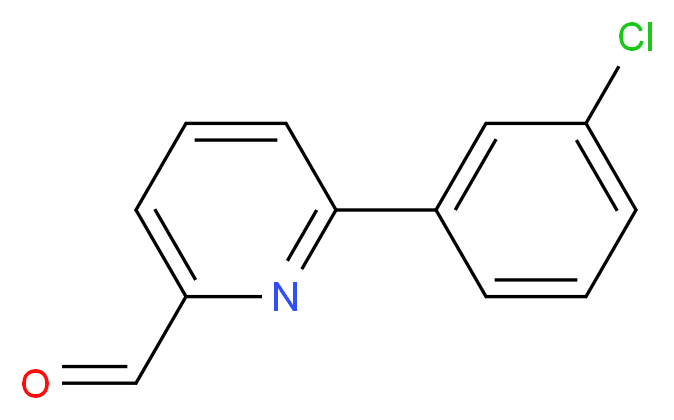 6-(3-CHLOROPHENYL)PICOLINALDEHYDE_Molecular_structure_CAS_)