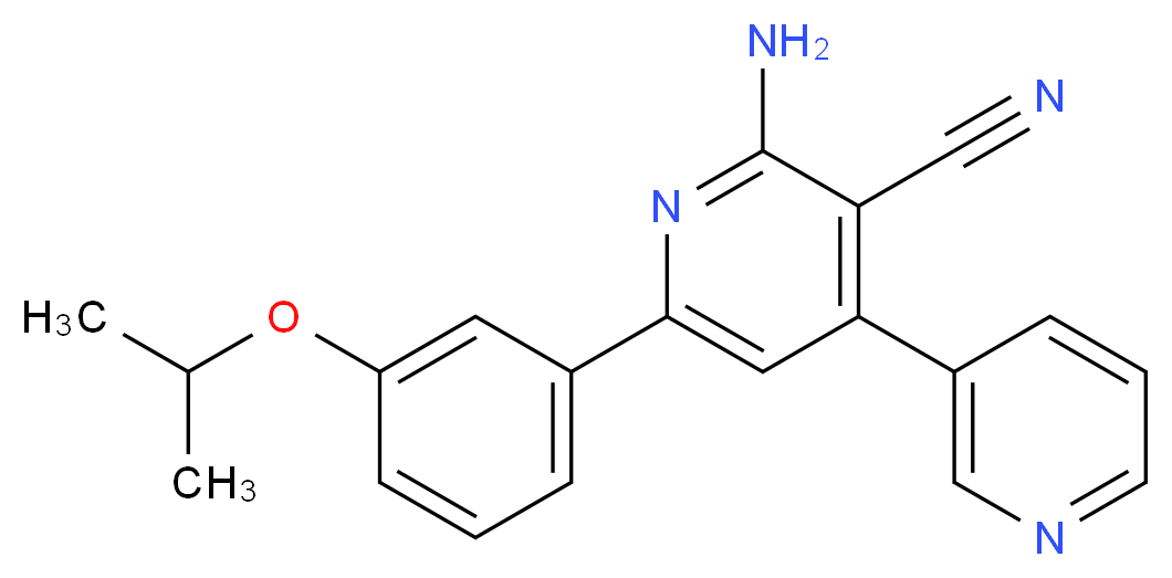 2'-amino-6'-(3-isopropoxyphenyl)-3,4'-bipyridine-3'-carbonitrile_Molecular_structure_CAS_)