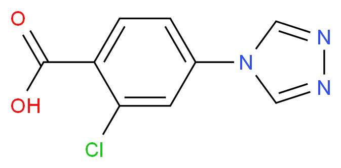 2-Chloro-4-[1,2,4]triazol-4-yl-benzoic acid_Molecular_structure_CAS_842977-29-1)