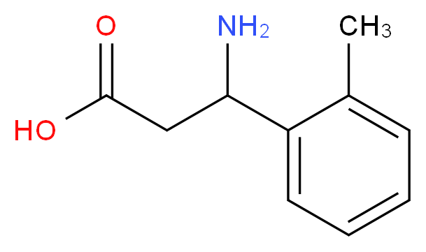 3-Amino-3-(2-methylphenyl)propanoic acid_Molecular_structure_CAS_)