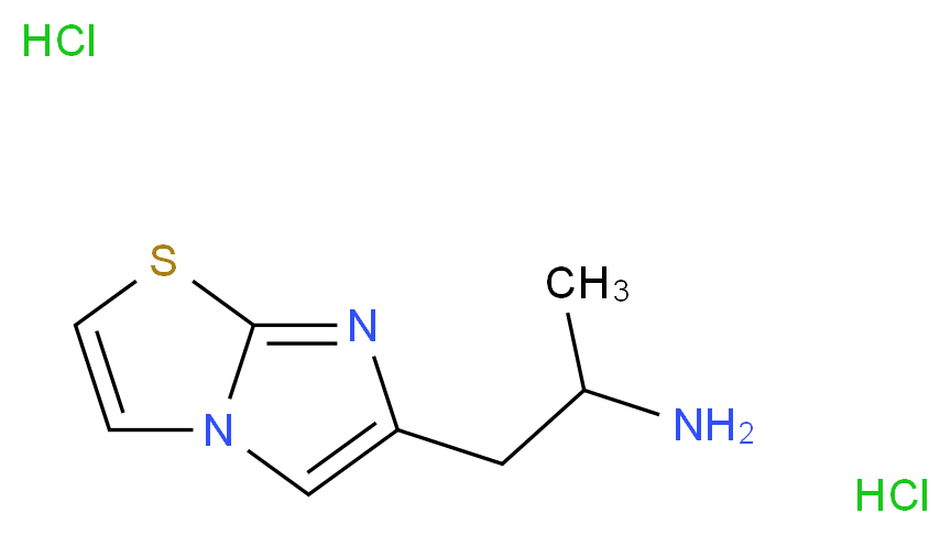 (2-Imidazo[2,1-b][1,3]thiazol-6-yl-1-methylethyl)-amine dihydrochloride_Molecular_structure_CAS_)