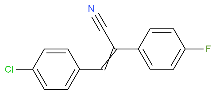 (2Z)-3-(4-Chlorophenyl)-2-(4-fluorophenyl)acrylonitrile_Molecular_structure_CAS_)