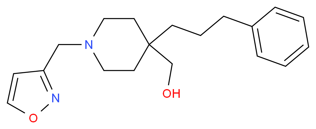 [1-(3-isoxazolylmethyl)-4-(3-phenylpropyl)-4-piperidinyl]methanol_Molecular_structure_CAS_)