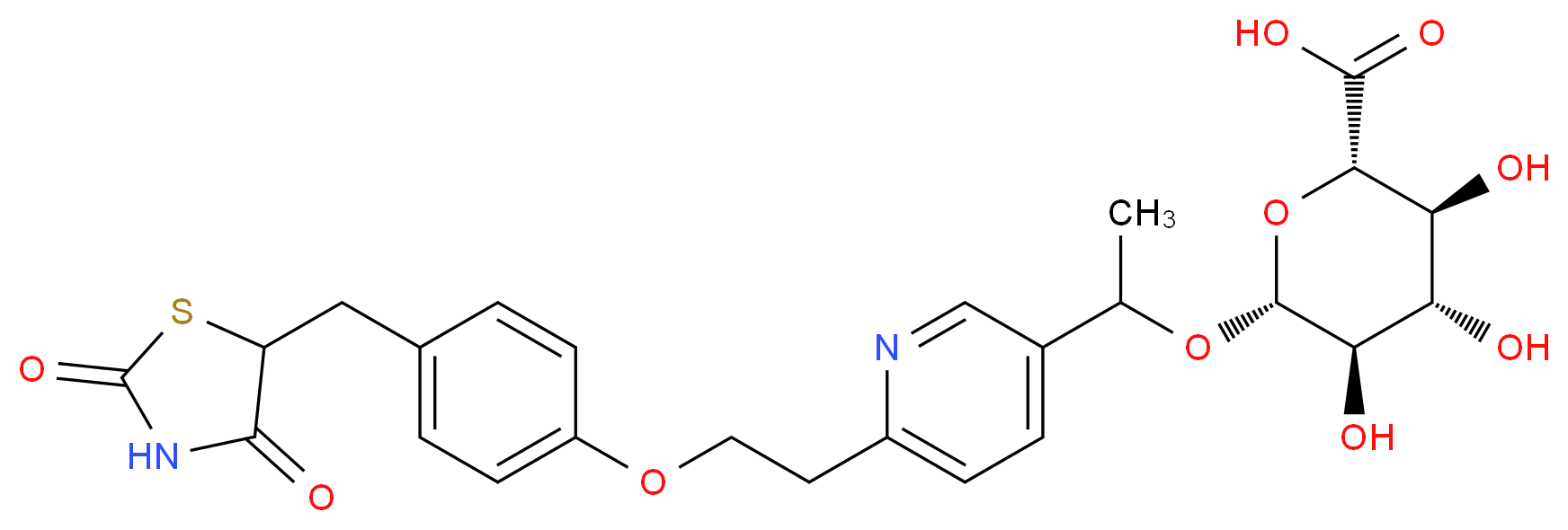 Hydroxy Pioglitazone (M-IV) β-D-Glucuronide_Molecular_structure_CAS_625853-76-1)