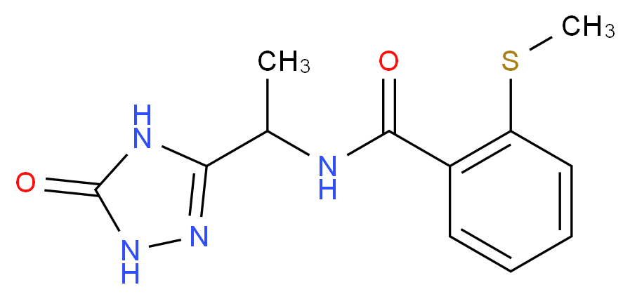 2-(methylthio)-N-[1-(5-oxo-4,5-dihydro-1H-1,2,4-triazol-3-yl)ethyl]benzamide_Molecular_structure_CAS_)