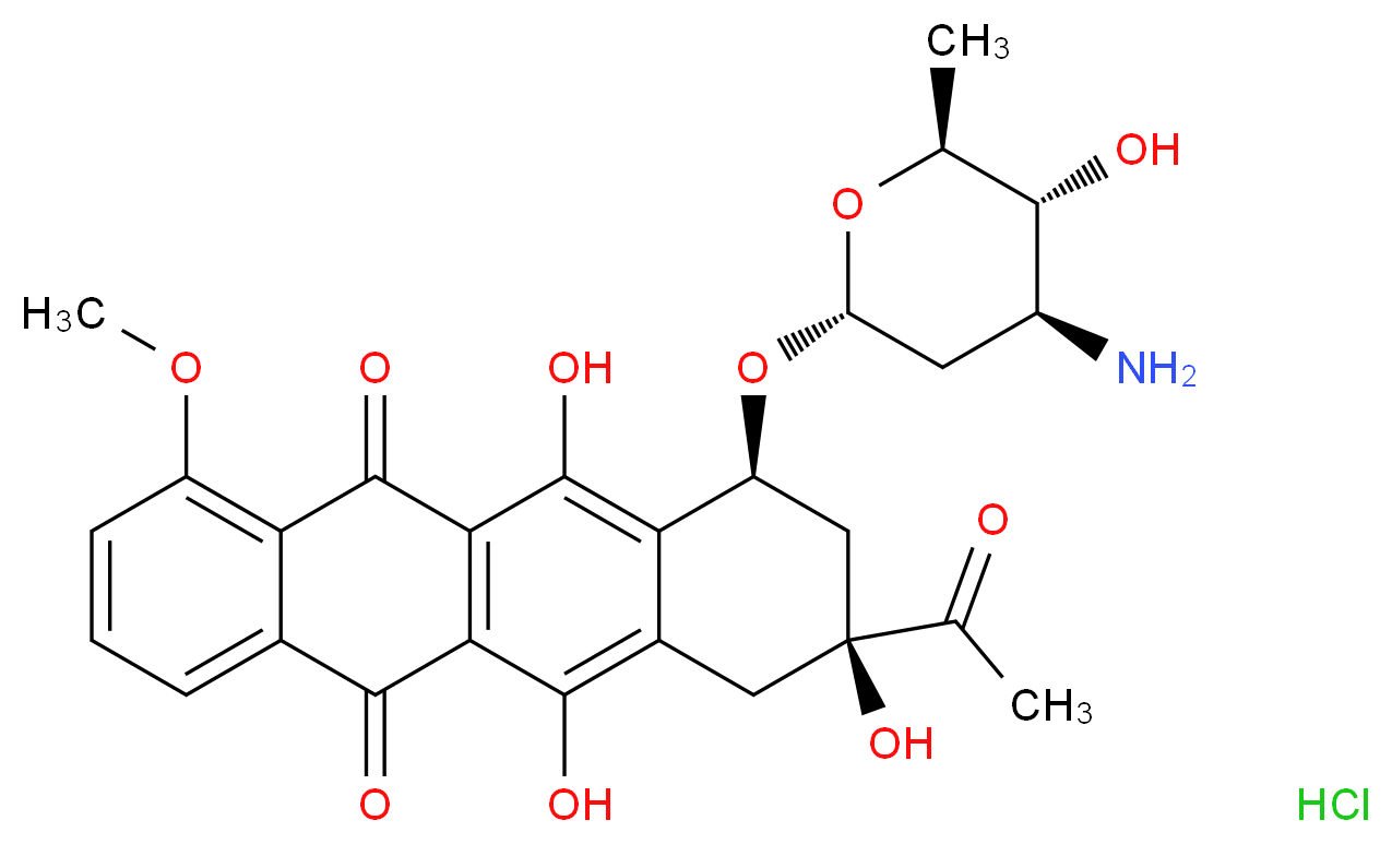 4'-epi-Daunorubicin Hydrochloride_Molecular_structure_CAS_56390-08-0)