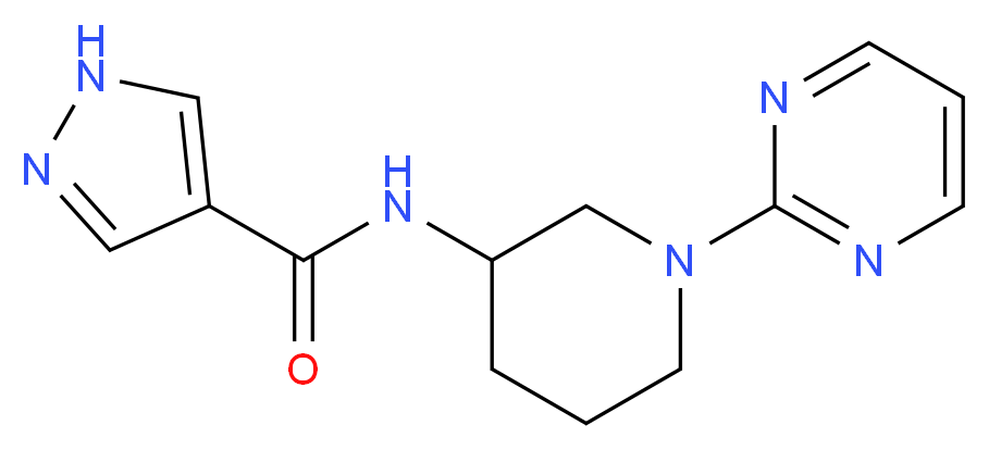 N-(1-pyrimidin-2-ylpiperidin-3-yl)-1H-pyrazole-4-carboxamide_Molecular_structure_CAS_)