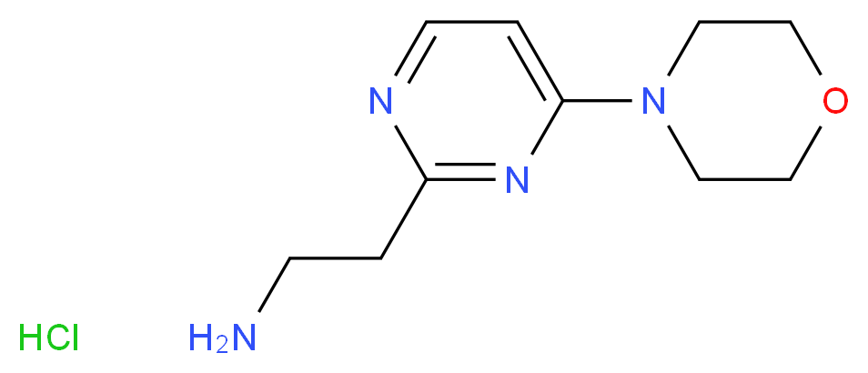 2-(4-morpholinopyrimidin-2-yl)ethanamine hydrochloride_Molecular_structure_CAS_1196146-79-8)