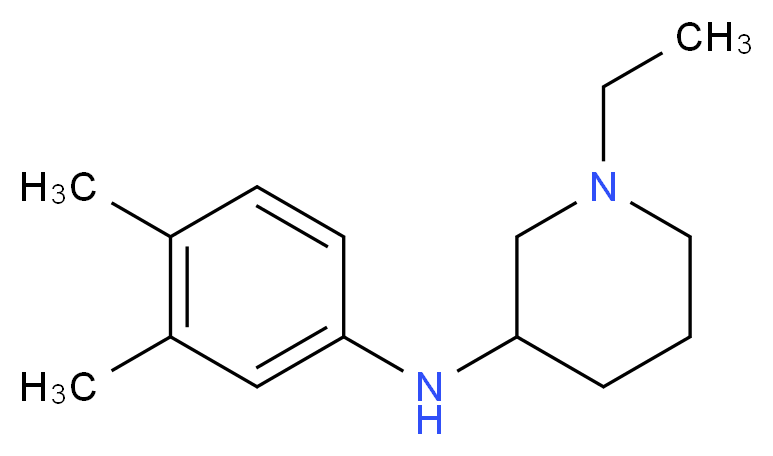 N-(3,4-dimethylphenyl)-1-ethyl-3-piperidinamine_Molecular_structure_CAS_)