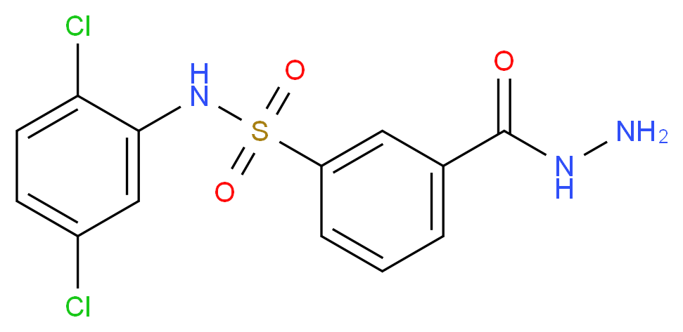 N-(2,5-Dichloro-phenyl)-3-hydrazinocarbonyl-benzenesulfonamide_Molecular_structure_CAS_)
