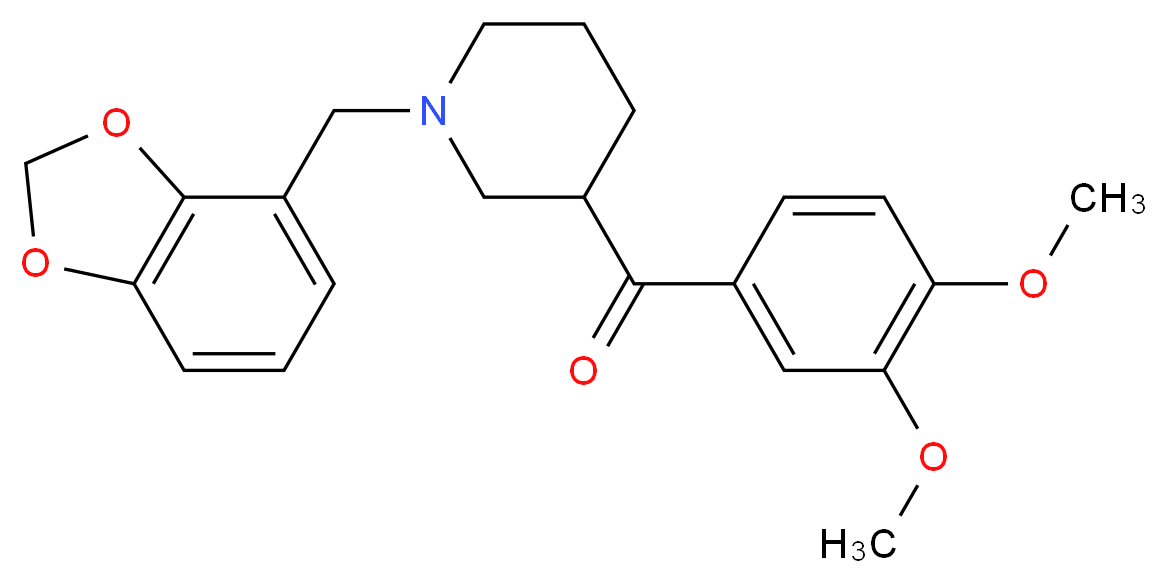 [1-(1,3-benzodioxol-4-ylmethyl)-3-piperidinyl](3,4-dimethoxyphenyl)methanone_Molecular_structure_CAS_)