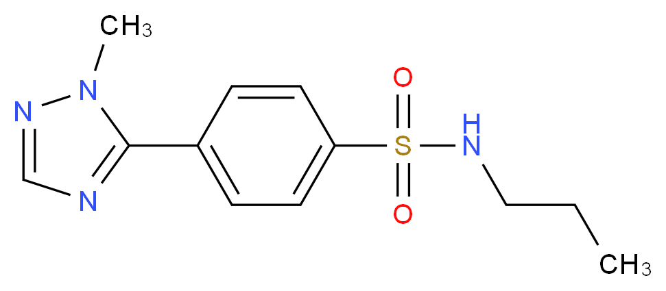 4-(1-methyl-1H-1,2,4-triazol-5-yl)-N-propylbenzenesulfonamide_Molecular_structure_CAS_)