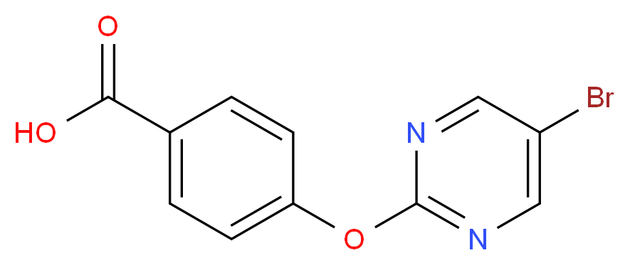 4-(5-Bromopyrimidin-2-yloxy)benzoic acid_Molecular_structure_CAS_1086379-56-7)
