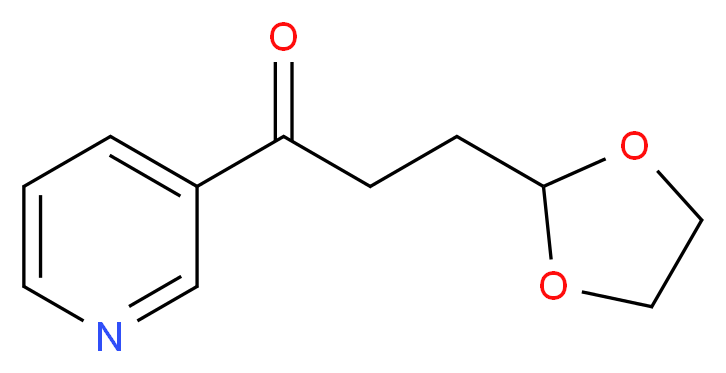2-[3-Oxo-3-(3-pyridyl)propyl]-1,3-dioxolane_Molecular_structure_CAS_109065-57-8)