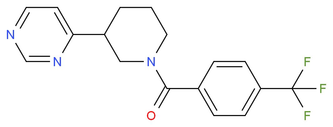 4-{1-[4-(trifluoromethyl)benzoyl]piperidin-3-yl}pyrimidine_Molecular_structure_CAS_)