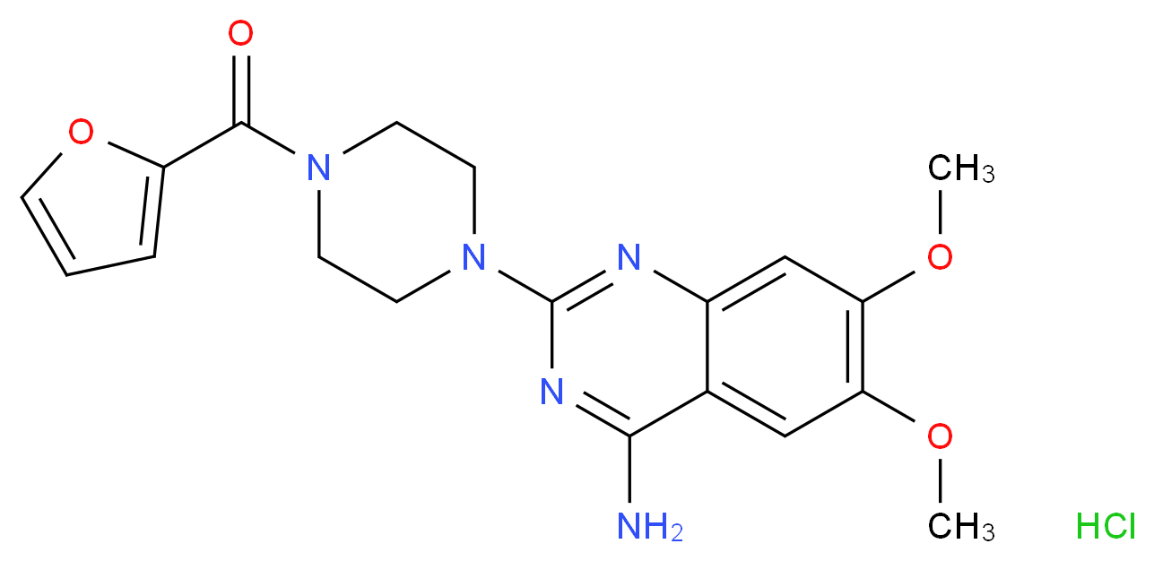 Prazosin Hydrochloride_Molecular_structure_CAS_19237-84-4)