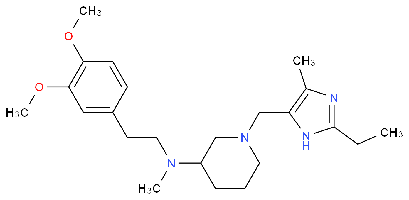 N-[2-(3,4-dimethoxyphenyl)ethyl]-1-[(2-ethyl-4-methyl-1H-imidazol-5-yl)methyl]-N-methyl-3-piperidinamine_Molecular_structure_CAS_)