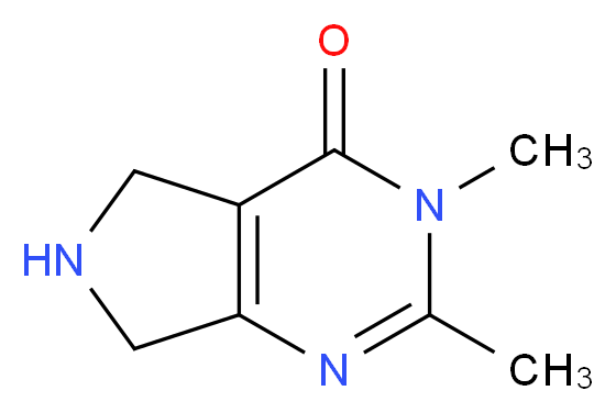 2,3-dimethyl-3,5,6,7-tetrahydro-4H-pyrrolo[3,4-d]pyrimidin-4-one_Molecular_structure_CAS_1243250-20-5)