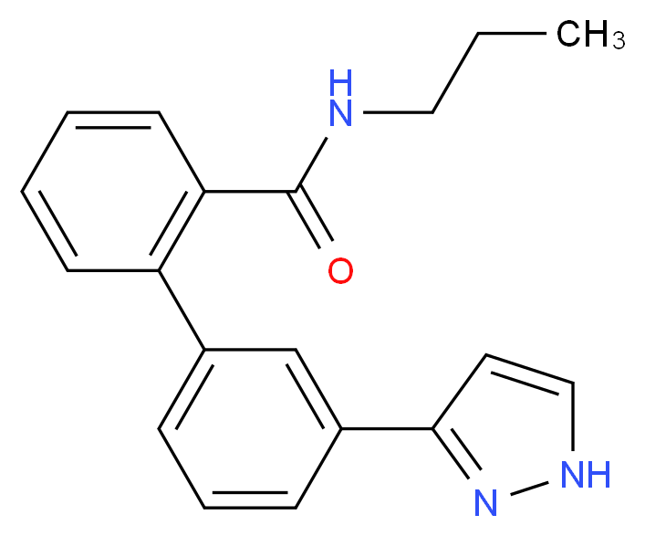 N-propyl-3'-(1H-pyrazol-3-yl)-2-biphenylcarboxamide_Molecular_structure_CAS_)