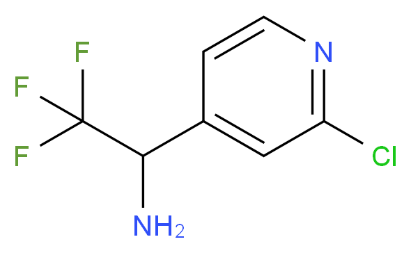 1-(2-chloropyridin-4-yl)-2,2,2-trifluoroethanamine_Molecular_structure_CAS_1060811-95-1)
