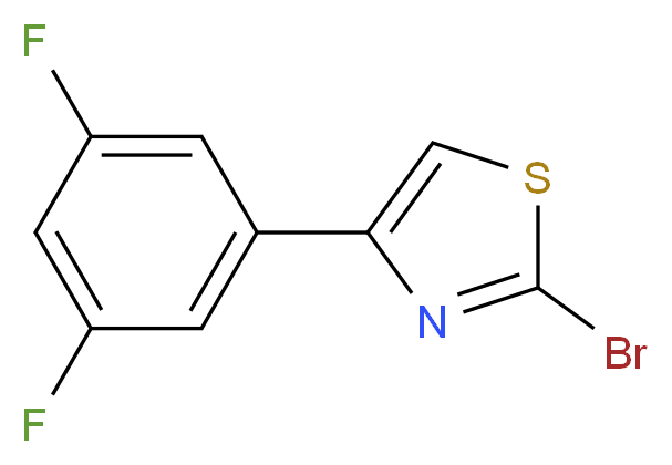 2-BROMO-4-(3,5-DIFLUOROPHENYL)THIAZOLE_Molecular_structure_CAS_886367-95-9)