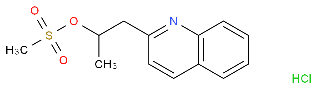 1-(quinolin-2-yl)propan-2-yl methanesulfonate hydrochloride_Molecular_structure_CAS_)