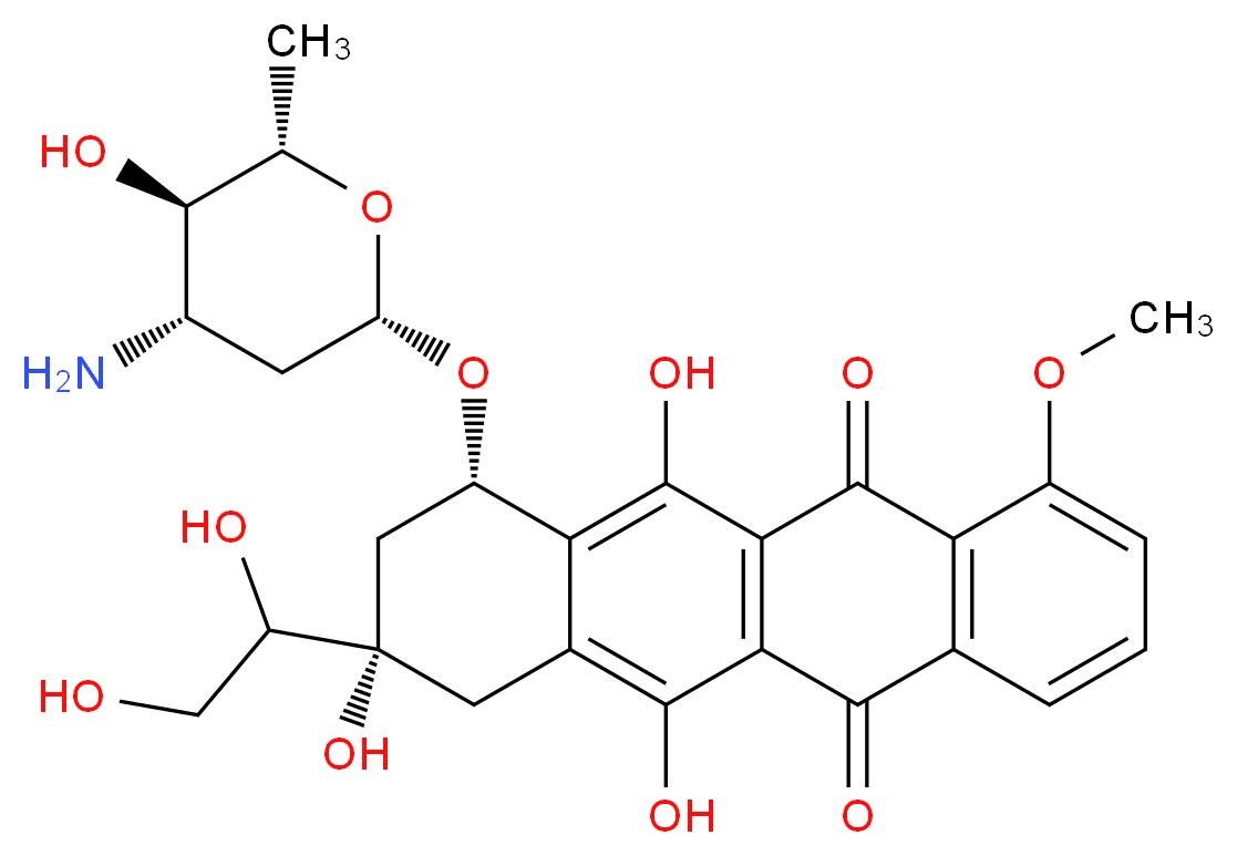 Epirubicinol, 60% (Contains Unknown Salts)(Mixture of Diastereomers)_Molecular_structure_CAS_76155-56-1)